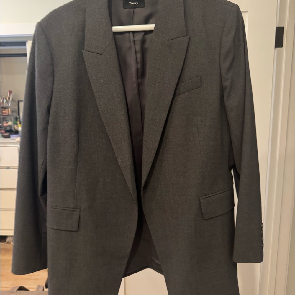 Theory Women's Gray Blazer